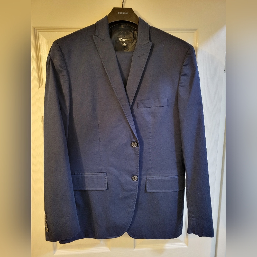 I.N.C. Men suit suit, size Large slim, blue